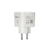 FORCELL F-ENERGY EU02 Okos Dugalj 230V WiFi-vel, programozóval és Tuya/Amazon Alexa támogatással - fehér - 1. kép