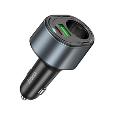 HOCO autós töltő USB A + Type C + szivargyújtó PD QC3.0 3A 35W Z56 fekete