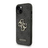 Guess PU 4G Metal Logo Pántos Tok iPhone 15-höz Fekete tok - 0. kép