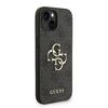 Guess PU 4G Metal Logo Pántos Tok iPhone 15-höz Fekete tok - 1. kép