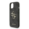 Guess PU 4G Metal Logo Pántos Tok iPhone 15-höz Fekete tok - 2. kép