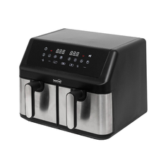 HOME HGAF29 duplakosaras forrólevegős sütő, 2 x 4,5L, 2000 W, digitális vezérlés, 8 féle üzemmód
