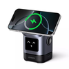  Ugreen - Vezeték nélküli töltő 2 az 1-ben W709 (45775) - Intelligens kijelző, MagSafe, iPhone-hoz, AirPods-hoz, USB-C, Vicces emoji, 25W - Fekete - 1. kép