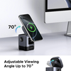  Ugreen - Vezeték nélküli töltő 2 az 1-ben W709 (45775) - Intelligens kijelző, MagSafe, iPhone-hoz, AirPods-hoz, USB-C, Vicces emoji, 25W - Fekete - 4. kép