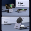  Ugreen - Vezeték nélküli töltő 2 az 1-ben W528 (45056) - MagSafe, iPhone-hoz, AirPods-hoz, Összecsukható, 20W, 3A - Fekete - 2. kép