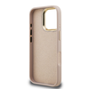Guess PU 4G Metal Logo Stand Camera Frame Case for iPhone 16 Pro Pink - 4. kép