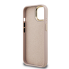 Guess PU 4G Metal Logo Stand Camera Frame tok iPhone 15 Pink - 4. kép
