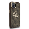 Guess PU 4G Fém Logós Állvány Kamerakerettel iPhone 15 barna tok - 2. kép