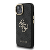 Guess PU 4G Metal Logo Stand Kamera Keretes iPhone 13 tok Fekete Tok - 0. kép