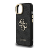 Guess PU 4G Metal Logo Stand Kamera Keretes iPhone 13 tok Fekete Tok - 3. kép