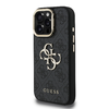 Guess PU 4G Metal Logo Stand Camera Frame tok iPhone 16 Pro fekete - 0. kép