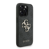 Guess PU 4G Metal Logo Strap tok iPhone 15 Pro Max Fekete - 1. kép