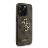 Guess PU 4G Fém Logó Pántos tok iPhone 15 Pro Max barna - 1. kép