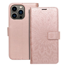 MEZZO fliptok iPhone 13 Pro mandala rózsaarany tok