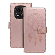 MEZZO fliptok Xiaomi Redmi Note 14 PRO 4G álomfogó rózsaarany tok