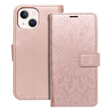 MEZZO fliptok iPhone 13 mini mandala rózsaarany tok