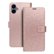 MEZZO fliptok Samsung Galaxy A06 mandala rózsaarany tok