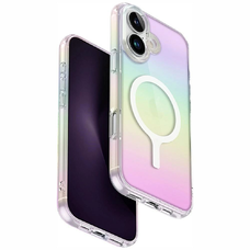 Uniq Iridescia Magclick Töltőtok iPhone 16-hoz - Többszínű Tok