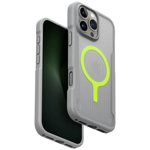 Uniq Combat Active Magclick Töltőtok iPhone 16 Pro Max - Szürke tok Uniq Combat Active Magclick Töltőtok iPhone 16 Pro Max - Szürke tok