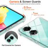  Techsuit - Ütésálló Átlátszó Szilikon - Oppo A58 4G - Átlátszó tok - 2. kép