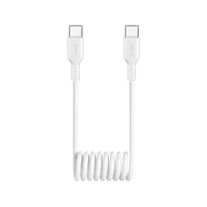 Puro spirális kábel 25W USB-C - USB-C 1m - fehér