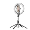 Blavec Selfie Ring lámpa Aura LED Ring P55 25cm állvány + távirányító + 2,3 méter (RLP55-TRB23) fekete - 2. kép