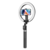 Blavec Selfie Ring lámpa Aura LED Ring P55 25cm állvány + távirányító + 2,3 méter (RLP55-TRB23) fekete - 3. kép