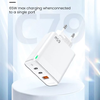JELLICO fali töltő C79 GaN PD 65W 2xUSB-C + 1xUSB QC3.0 + kábel USB-C - Lightning Fehér - 2. kép