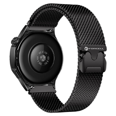 FORCELL F-DESIGN FS10 rozsdamentes acél óraszíj SAMSUNG Watch 22 mm fekete