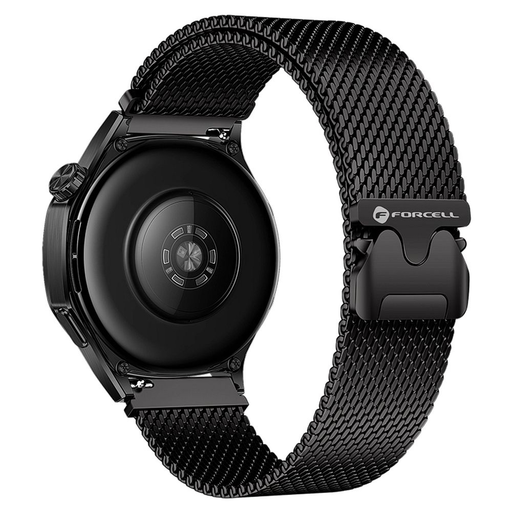 FORCELL F-DESIGN FS10 rozsdamentes acél óraszíj SAMSUNG Watch 22 mm fekete