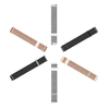 DUX DUCIS Milanese rozsdamentes acél mágneses szíj 22 mm fekete - 0. kép