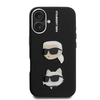 Karl Lagerfeld Grained PU K&CH Heads tok iPhone 16-hoz fekete - 1. kép