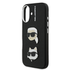 Karl Lagerfeld Grained PU K&CH Heads tok iPhone 16-hoz fekete - 3. kép