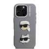 Karl Lagerfeld Grained PU K&CH Heads tok iPhone 16 Pro Max-hoz Szürke - 1. kép