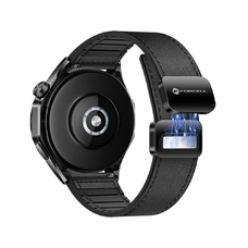 FORCELL F-DESIGN FS20 mágneses öko bőr szíj Samsung Galaxy Watch 22 mm fekete