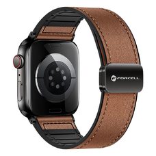 FORCELL F-DESIGN FA21 eco bőrszíj Apple Watch 42 / 44 / 45 / 49 mm barna