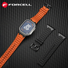 FORCELL F-DESIGN FA06 szilikon szíj Apple Watch 42 / 44 / 45 / 49 mm kék - 3. kép
