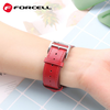 FORCELL F-DESIGN FA20 mágneses eco bőr szíj Apple Watch 42 / 44 / 45 / 49 mm piros - 0. kép