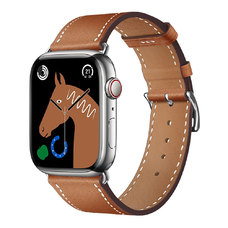 FORCELL F-DESIGN FA20 magnetic eco leather strap for APPLE Watch 42 / 44 / 45 / 49 mm brown