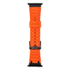 FORCELL F-DESIGN FA06 szilikon szíj Apple Watch 42 / 44 / 45 / 49 mm narancs - 4. kép