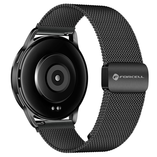FORCELL F-DESIGN FS11 mágneses rozsdamentes acél óraszíj SAMSUNG Watch 22 mm fekete