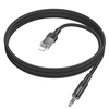 HOCO kábel AUX Audio Jack 3,5 mm - Lightning 8-pin UPA27 1,2 m fekete - 0. kép