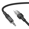 HOCO kábel AUX Audio Jack 3,5 mm - Lightning 8-pin UPA27 1,2 m fekete - 1. kép