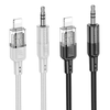HOCO kábel AUX Audio Jack 3,5 mm - Lightning 8-pin UPA27 1,2 m fekete - 2. kép