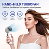  Techsuit - Prémium Mini Kézi Ventilátor (A9) - LED Digitális Kijelzővel, USB-C Tölthető, 5 Szélsebesség, 5000mAh - Zöld - 2. kép