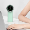  Techsuit - Prémium Mini Kézi Ventilátor (A8) - LED Digitális Kijelzővel, USB-C Tölthető, 5 Szélsebesség, 3600mAh - Rózsaszín - 1. kép
