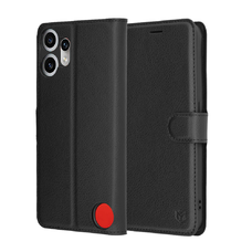  Techsuit - Bőr Tok - Nothing CMF Phone 2 Pro - Fekete tok