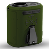  Techsuit - Prémium Hordozható Mini Ventilátor (Z14) - Power Bankkal, Újratölthető, 5 Szélerősséggel, Övcsattal, 5000mAh - Zöld - 0. kép