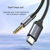  Techsuit - Prémium Kábel Adapter FuseXound (AC11) - Type-C - 3.5mm Jack, Hi-Fi Minőség, DAC Chip, PVC, 0.5m - Szürke - 2. kép