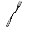  Techsuit - Prémium Kábel Adapter SonicPiX (AC14) - Type-C to 3.5mm Jack, 3A, DAC Chip, Alumínium, Digitális Dekóder - Szürke - 1. kép